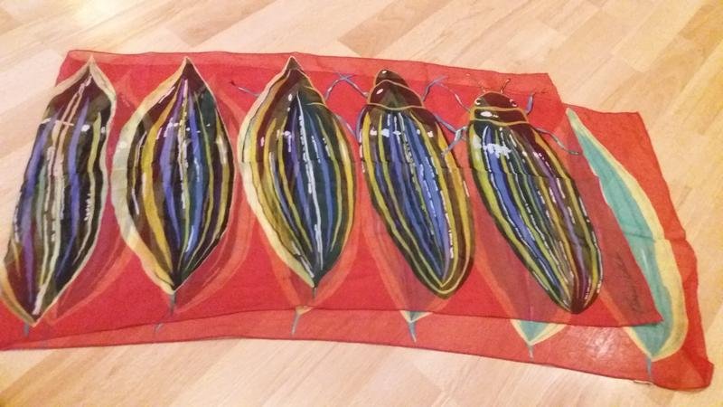 Женский Christian Louboutin Шарф Красный Шерсть