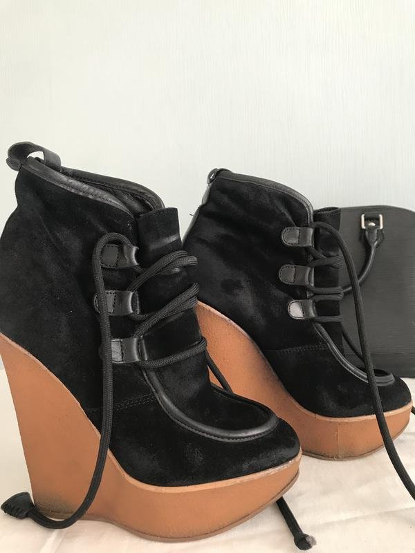 Женские Dsquared² Ботильоны Чёрный Замша 38.5