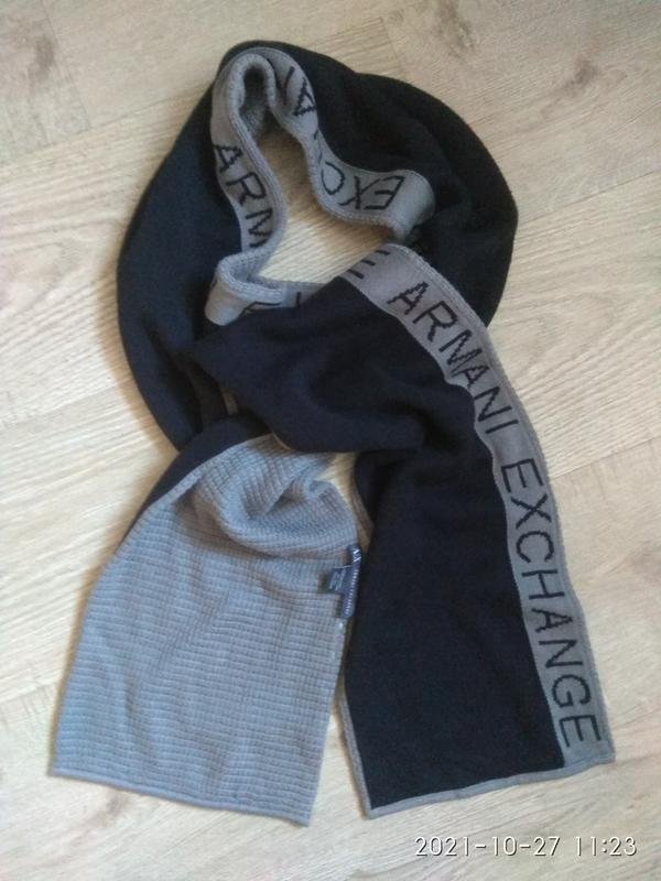 Herren Armani Exchange Schal Grau Einheitsgröße