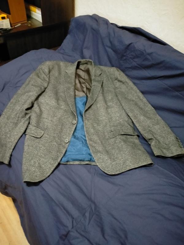 Homme Carl Gross Blazer Noir Laine 44 / XXL / 52