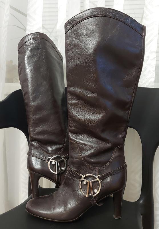 Damen Coccinelle Stiefel Braun Leder 38