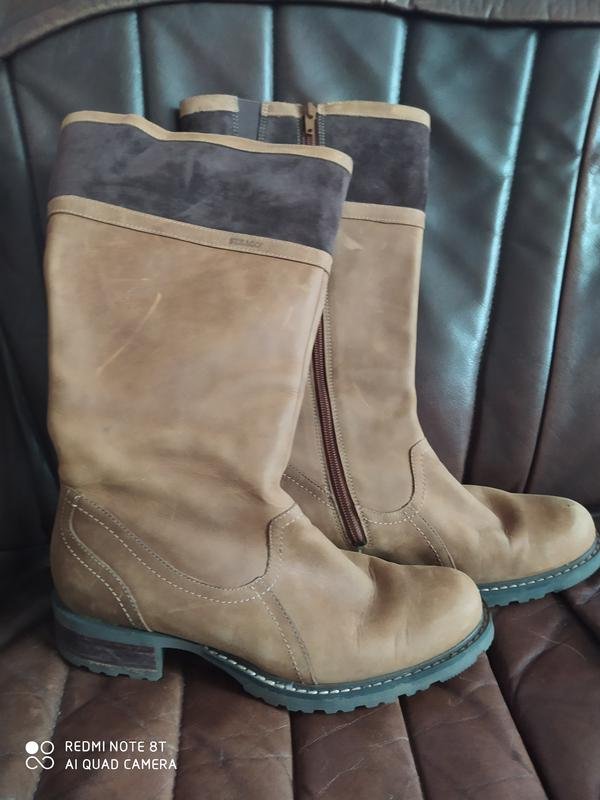 Damen Sebago Stiefel Braun Leder 39.5