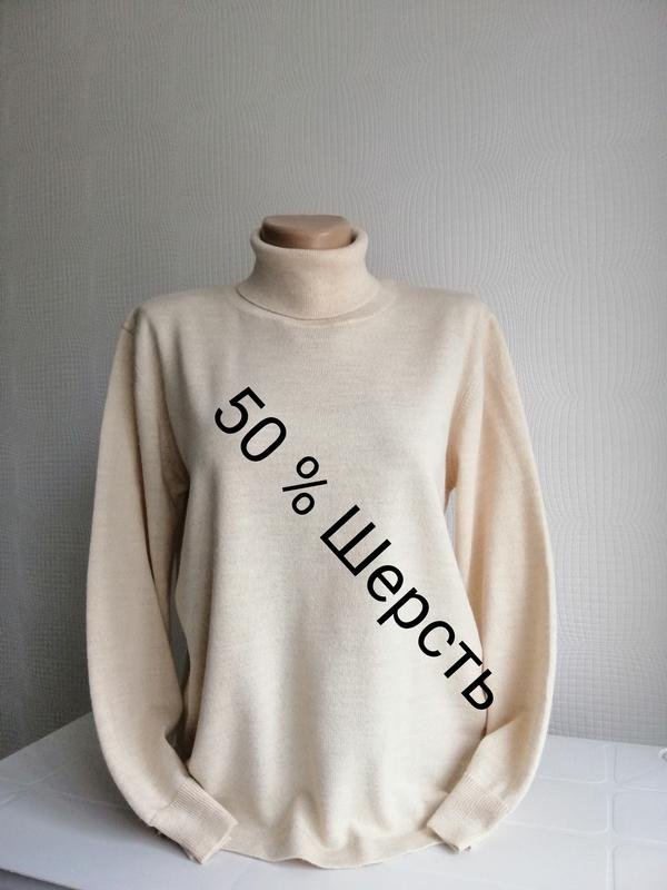 Donna Canali Maglione Bianco Lana 38