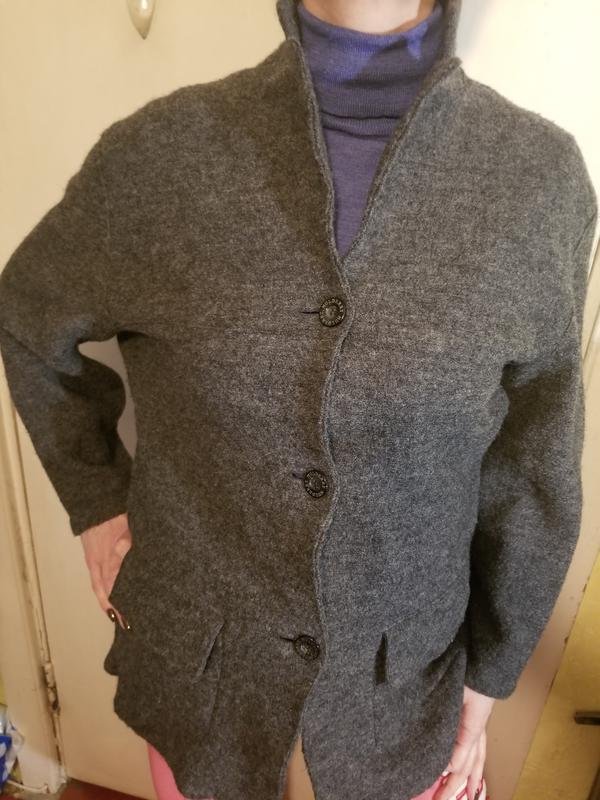 Women Mulberry Coat Grey Wool 40 / L / 48