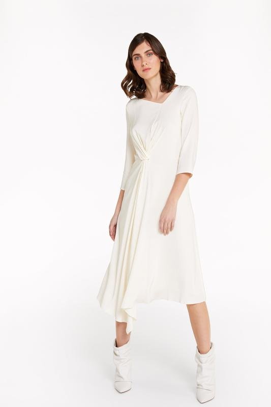 Damen Patrizia Pepe Kleid Weiß Viskose 34 / XS /