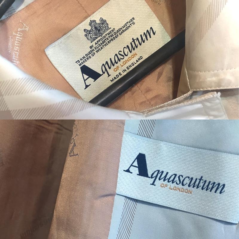 Женский Aquascutum Тренч Плащ Бежевый Полиамид 36