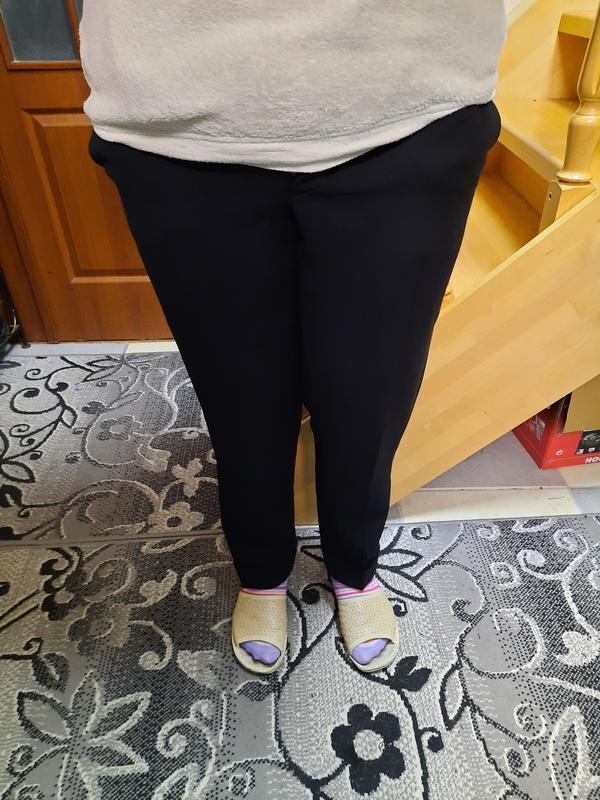 Donna Benvenuto Pantaloni Neri 44 / XXL / 52