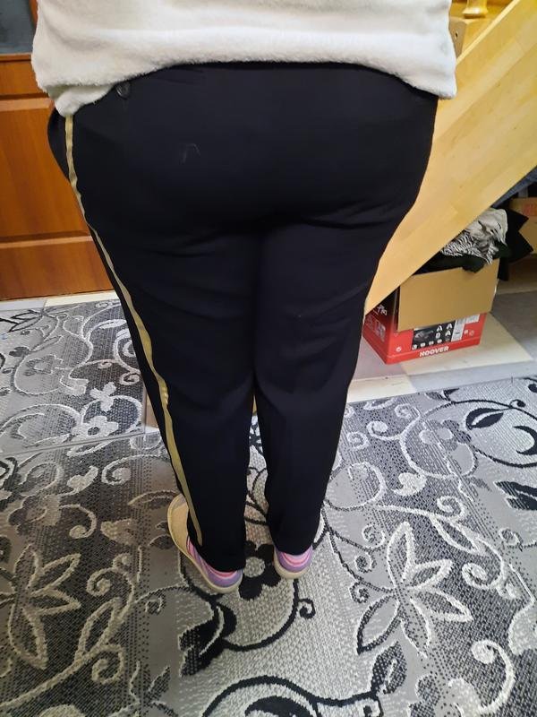 Donna Benvenuto Pantaloni Neri 44 / XXL / 52