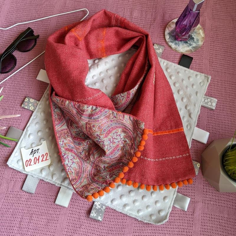 Women C.P. Company Scarf Coral Wool One size