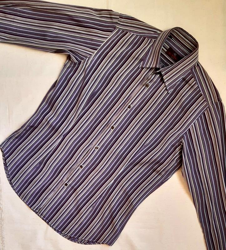 Uomo Etro Camicia Viola Cotone 40 /L / 48
