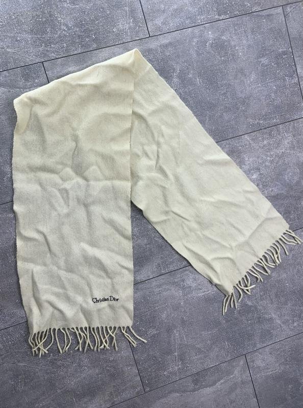 Femme Christian Dior Écharpe Blanche Taille Unique