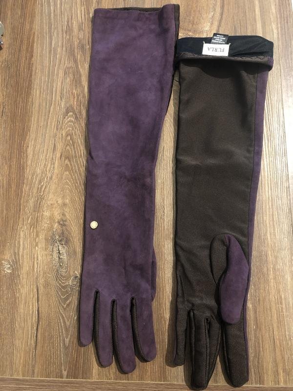 Женские Furla Перчатки Фиолетовые Замша Другой