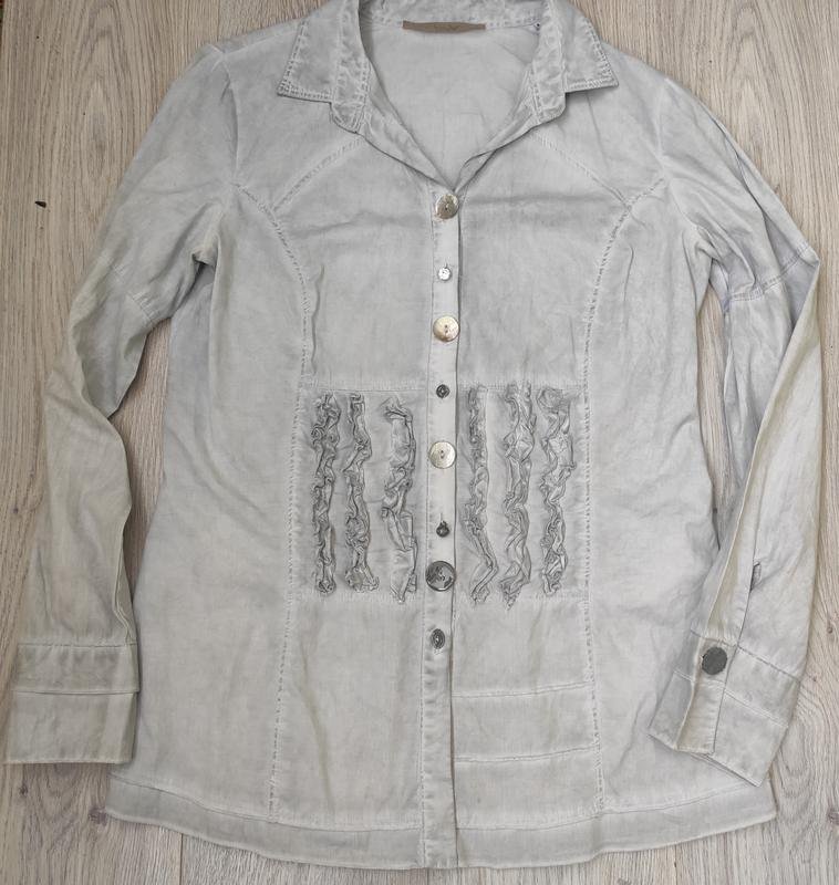 Damen Bottega Veneta Shirt Silber Baumwolle 38 / M