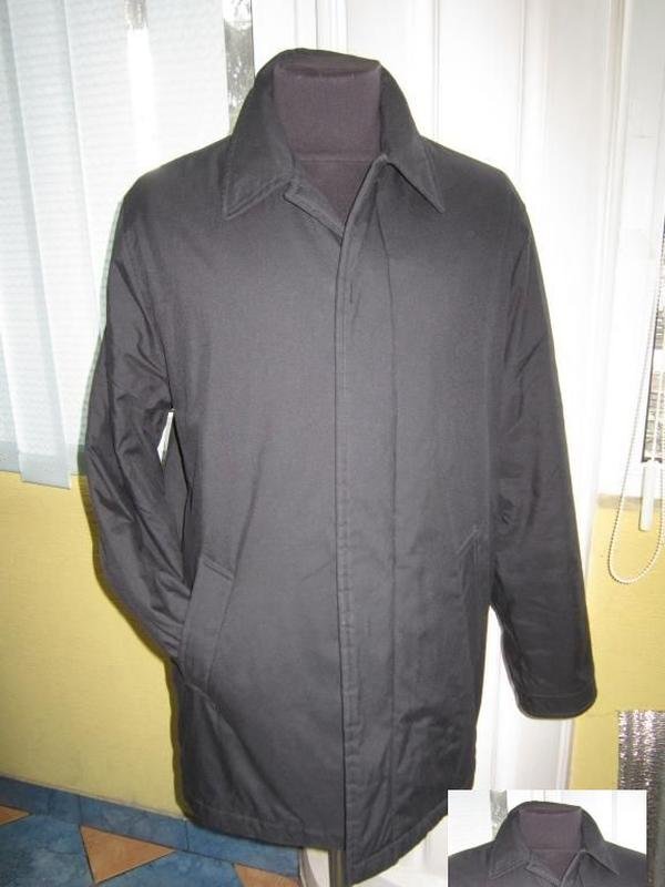 Men Hallhuber Trench Coat Navy Polyester 54 / 7XL