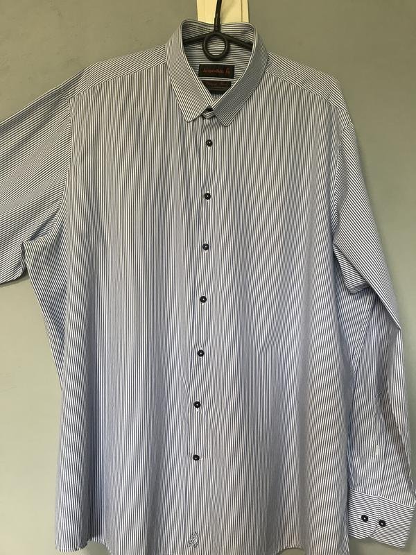 Homme Jacques Britt Chemise Blanche Coton 44 / XXL