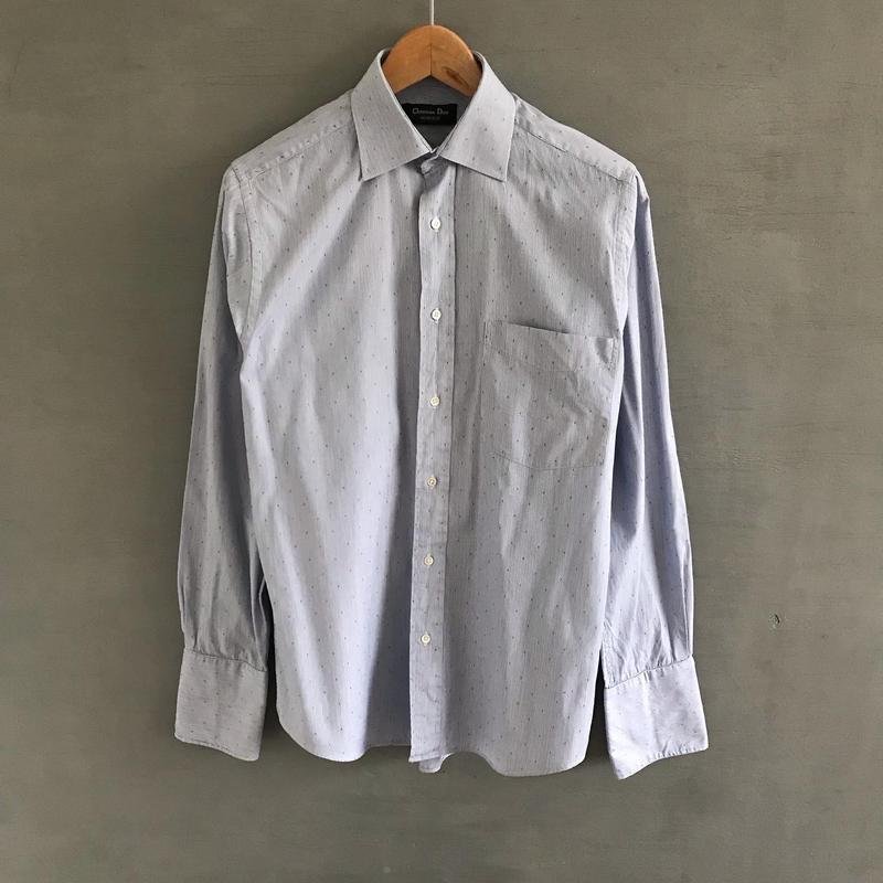 Herren Christian Dior Hemd Blau Baumwolle 38 / M /
