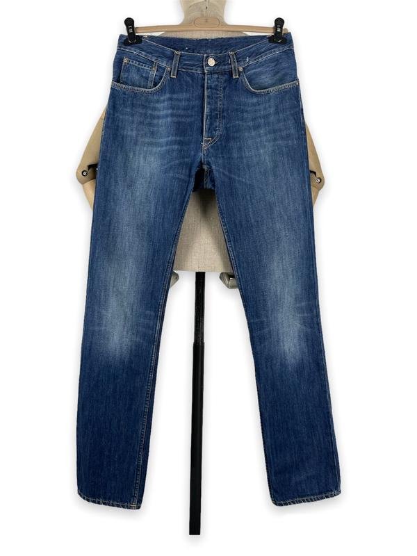 Homme Burberry Pantalon Bleu Marine Denim 29 / S /