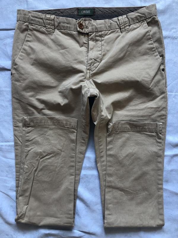 Мужские Cinque Брюки Бежевый Хлопок 31 / M / 44