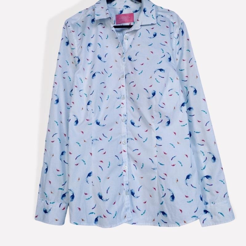 Женская Charles Tyrwhitt Рубашка Белая Хлопок 40 /