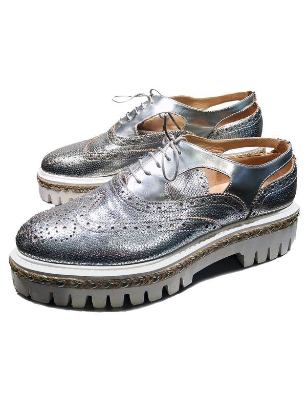 Femme Alberto Guardiani Talons Argent Cuir 40