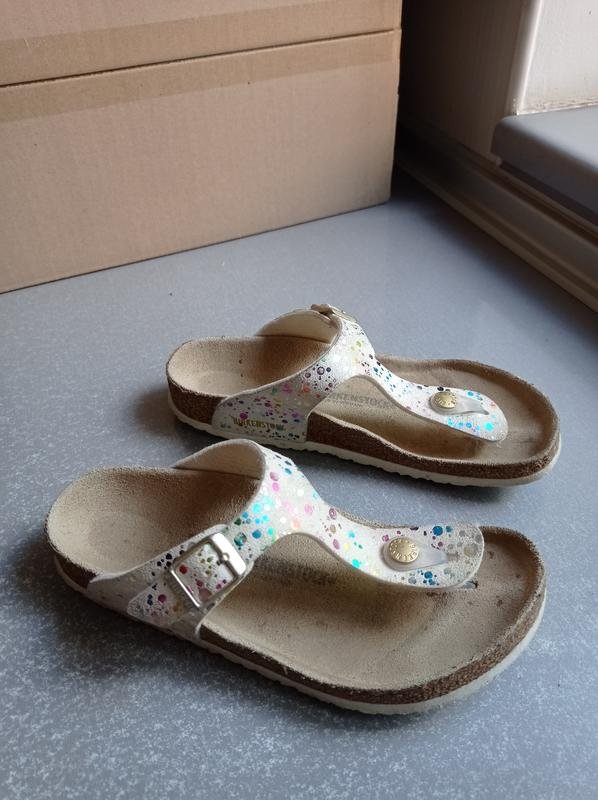 Женские Birkenstock Босоножки Белые Кожа 34