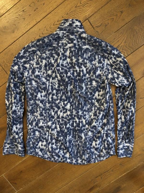 Men BOSS Orange Shirt Navy Cotton 36 / S / 44