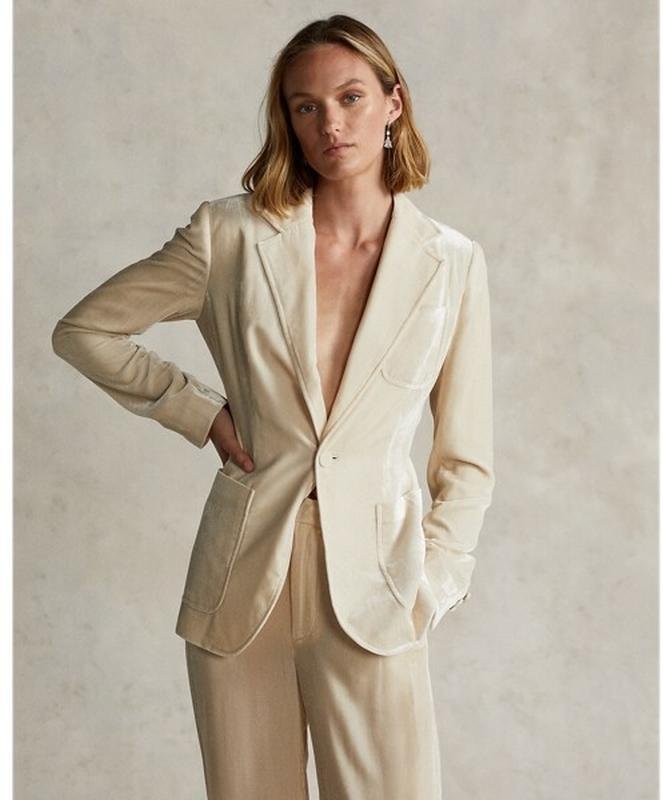 Женский Aquascutum Блейзер Бежевый Хлопок 36 / S /