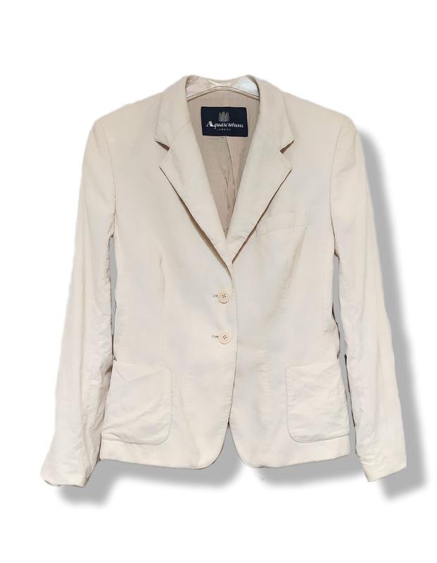 Женский Aquascutum Блейзер Бежевый Хлопок 36 / S /