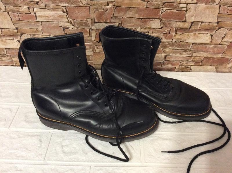 Мужские AMI Ботинки Чёрные Кожа 41