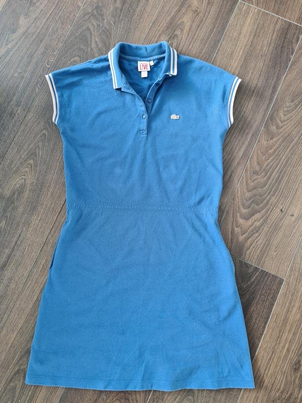 Femme Lacoste Robe Bleu Marine 36 / S / 44