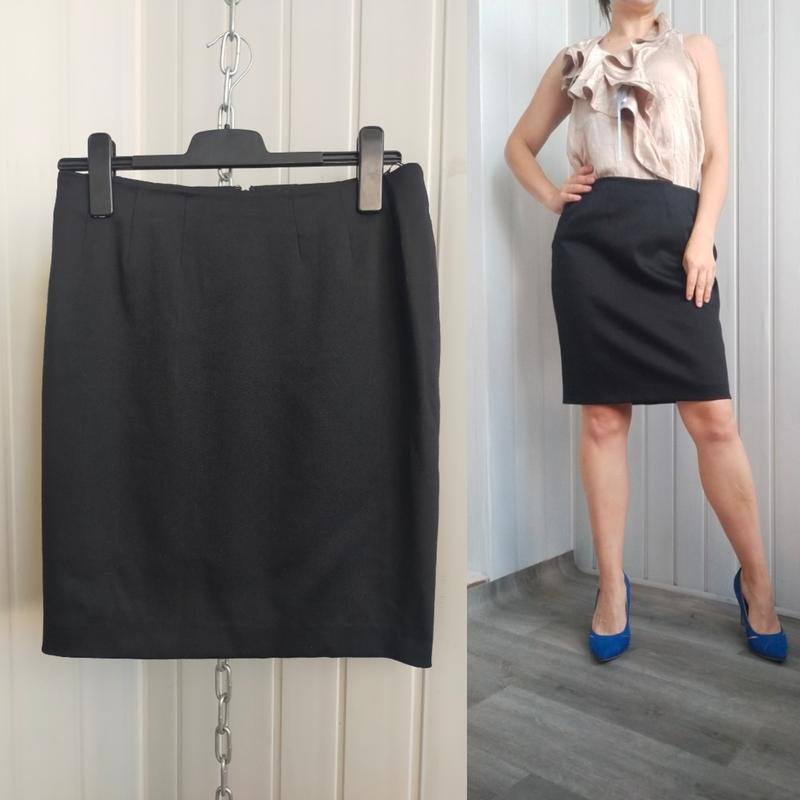 Femme Mugler Jupe Noire Laine 38 / M / 46